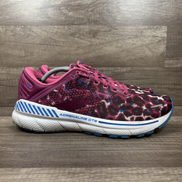 Brooks Adrenaline GTS 22 Pink Blue Womens US Size 9 1203531B568 Running Shoes - Picture 1 of 8
